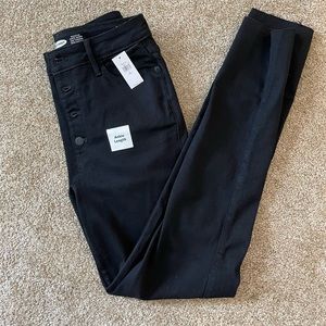 Old navy black super high rise skinny Jean